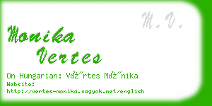 monika vertes business card